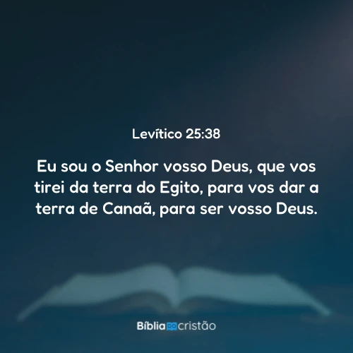 Levítico 25:38