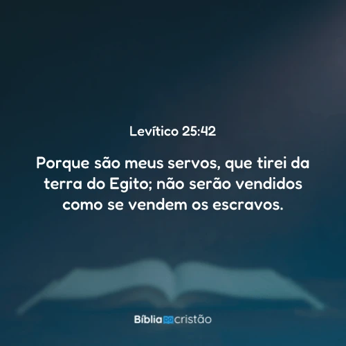 Levítico 25:42