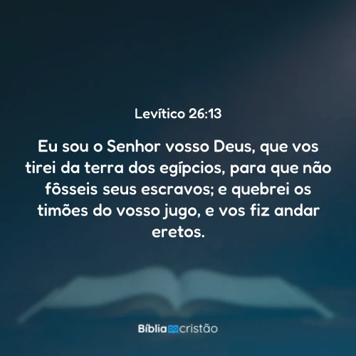 Levítico 26:13
