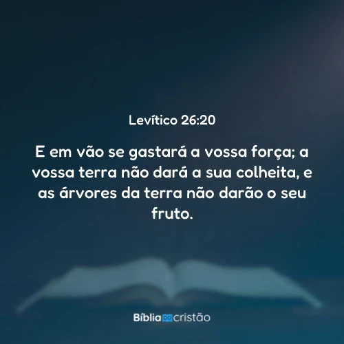 Levítico 26:20