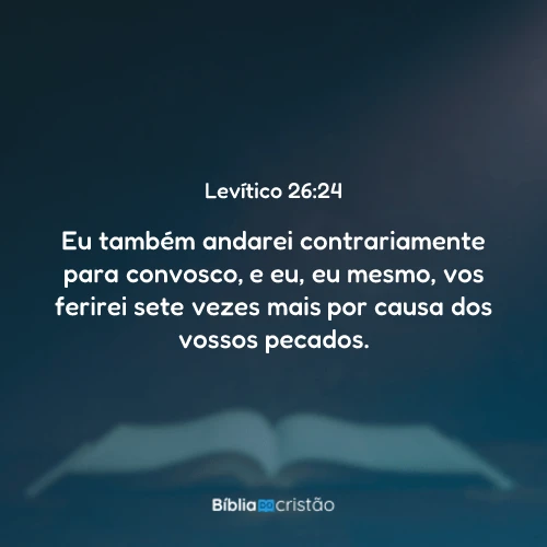 Levítico 26:24