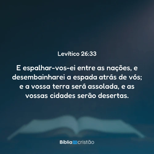 Levítico 26:33
