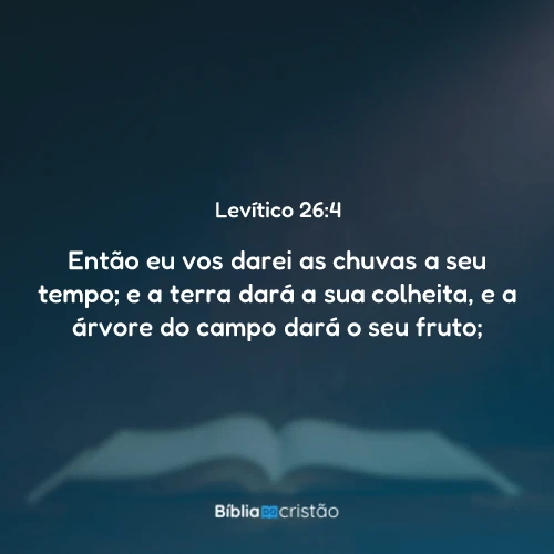 Levítico 26:4