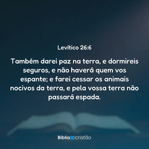 Levítico 26:6