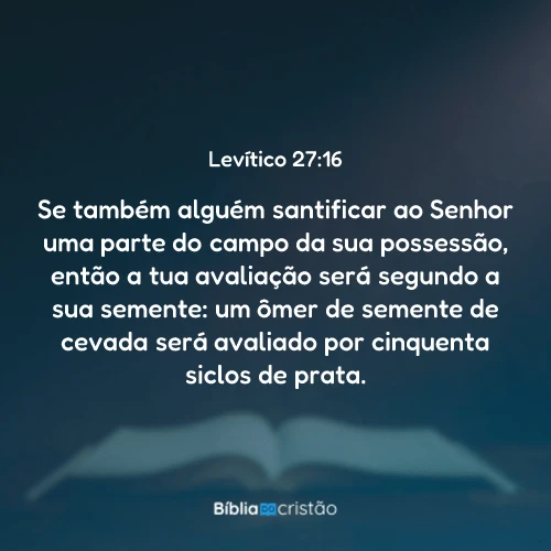 Levítico 27:16