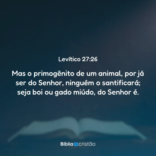 Levítico 27:26