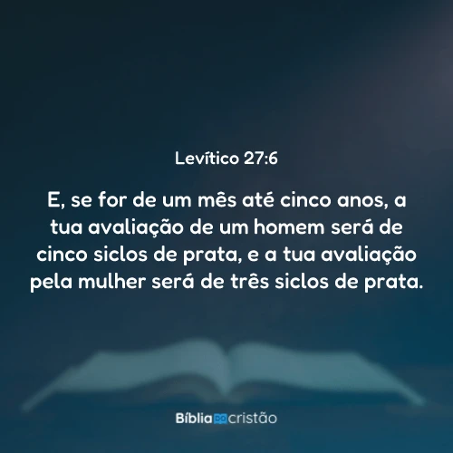 Levítico 27:6