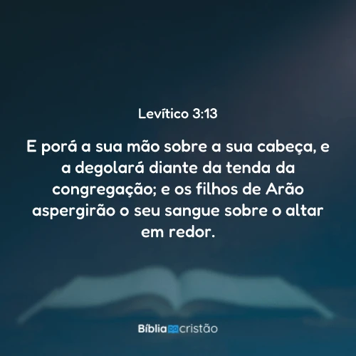 Levítico 3:13