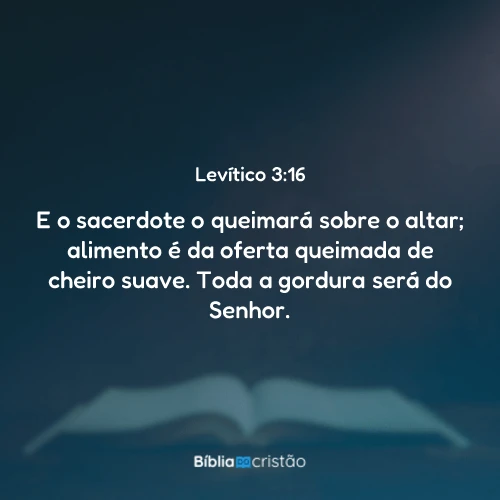 Levítico 3:16