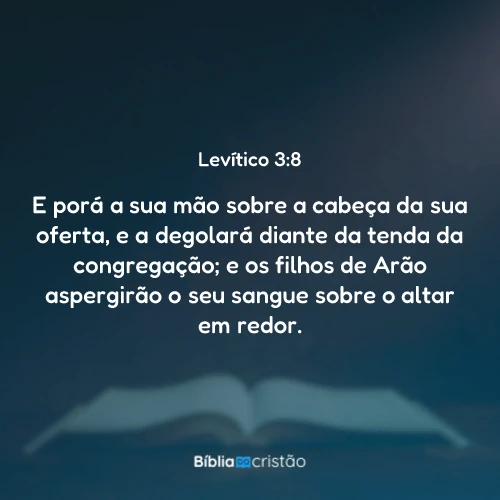 Levítico 3:8