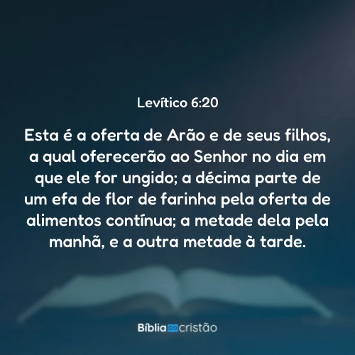 Levítico 6:20