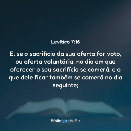 Levítico 7:16