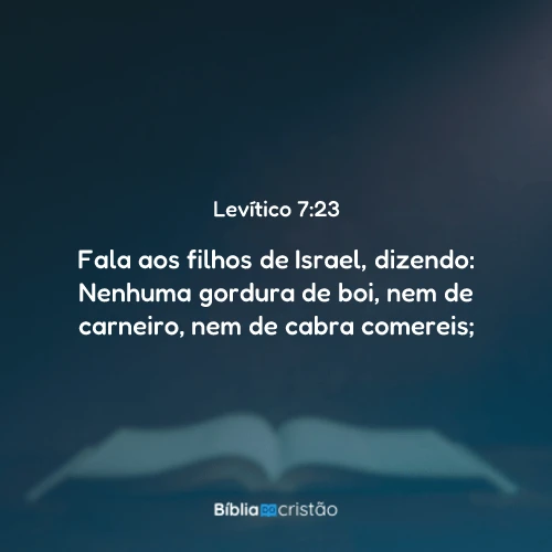 Levítico 7:23