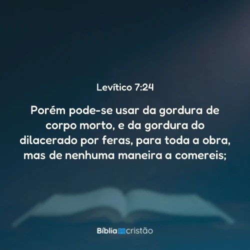 Levítico 7:24