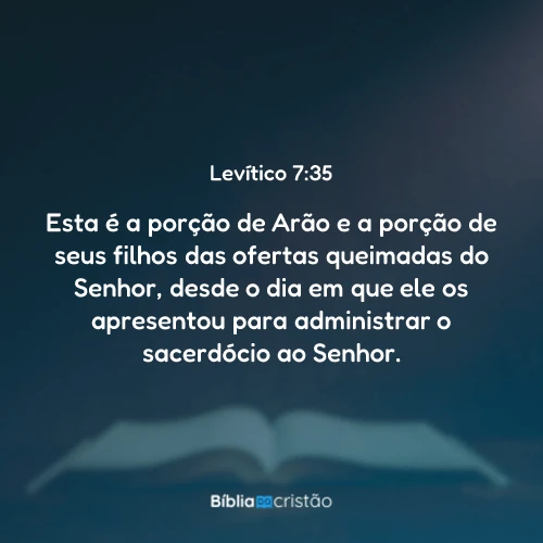 Levítico 7:35