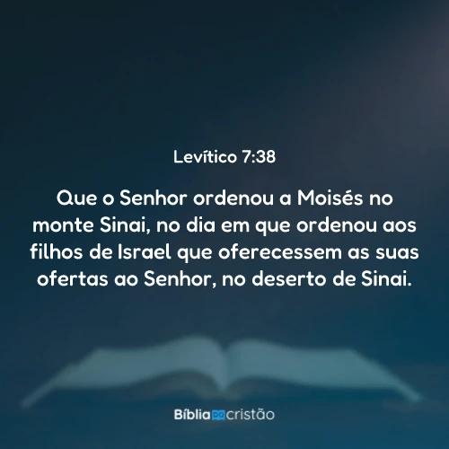 Levítico 7:38