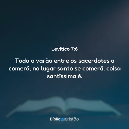 Levítico 7:6