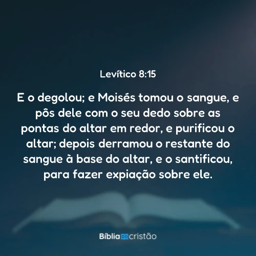 Levítico 8:15