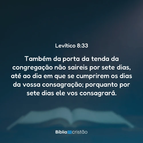 Levítico 8:33