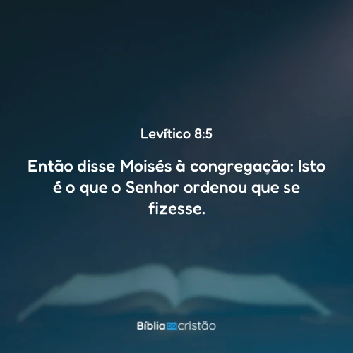 Levítico 8:5