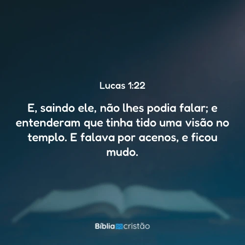 Lucas 1:22