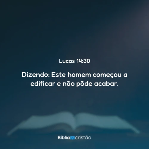 Lucas 14:30