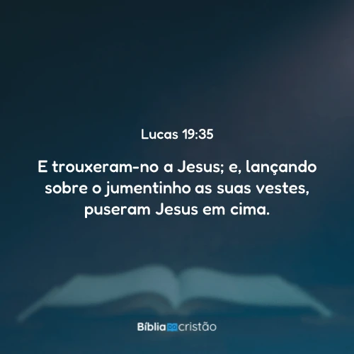 Lucas 19:35