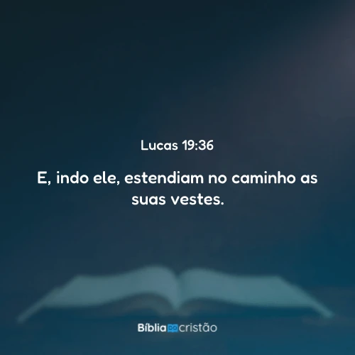 Lucas 19:36