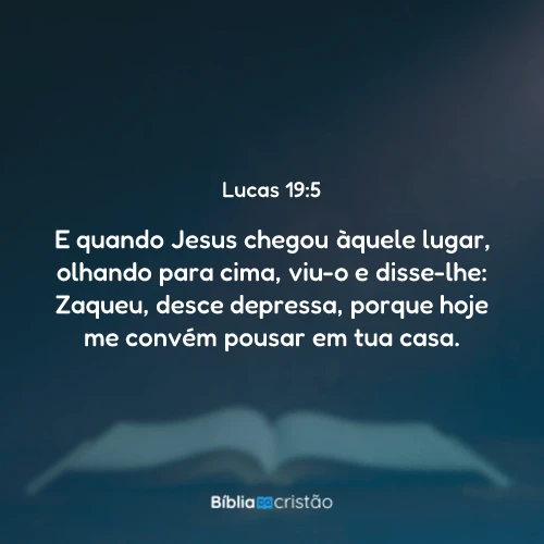 Lucas 19:5