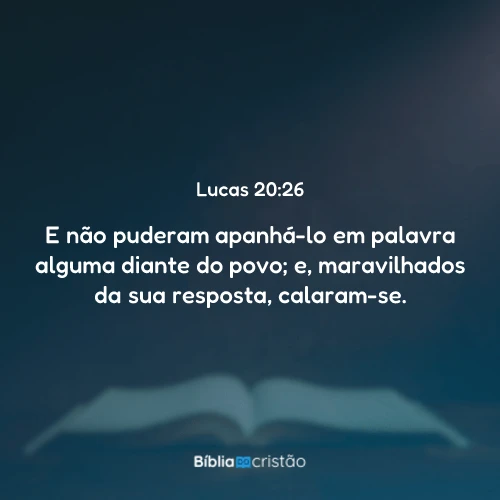 Lucas 20:26