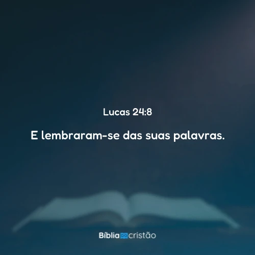 Lucas 24:8