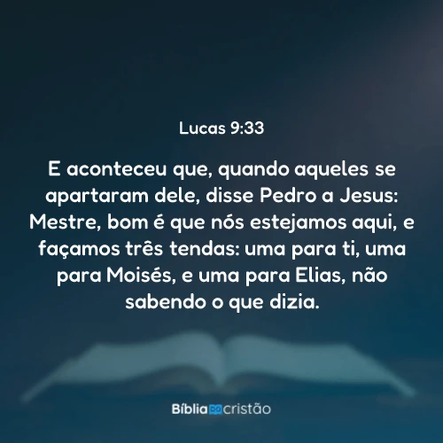 Lucas 9:33