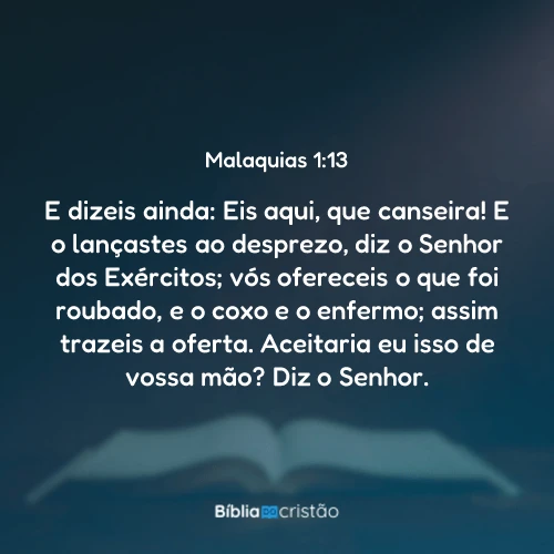 Malaquias 1:13