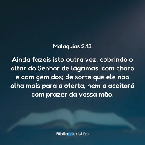 Malaquias 2:13