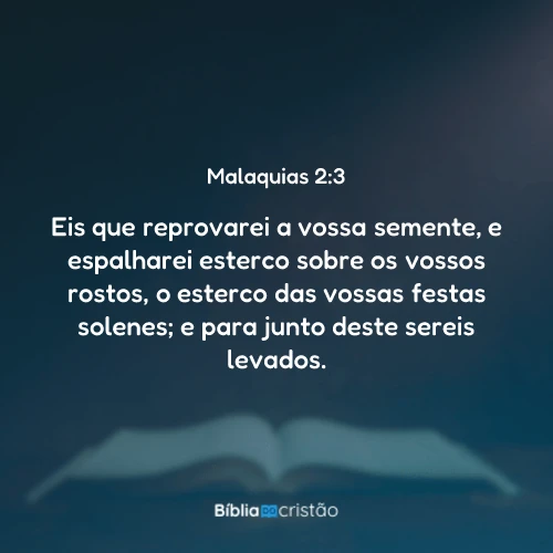Malaquias 2:3