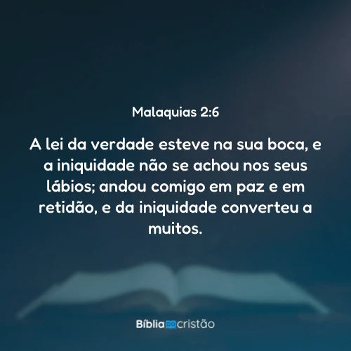 Malaquias 2:6
