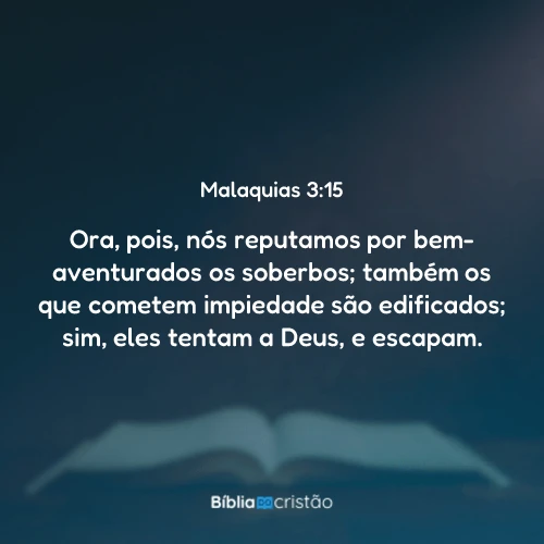 Malaquias 3:15