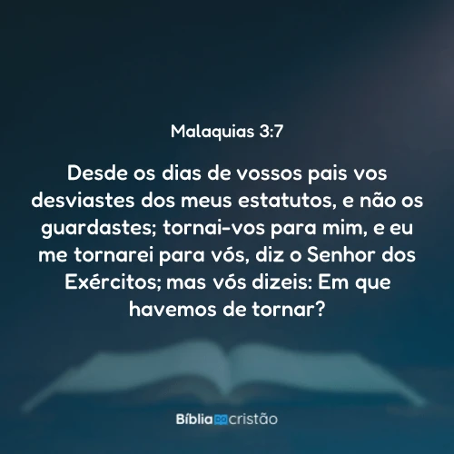 Malaquias 3:7