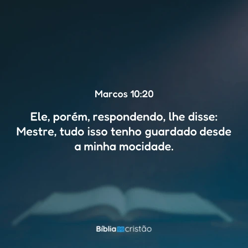 Marcos 10:20