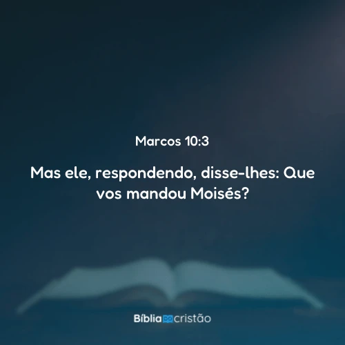 Marcos 10:3