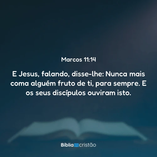 Marcos 11:14