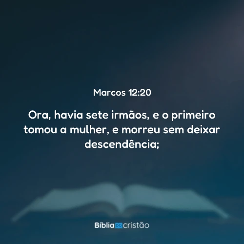 Marcos 12:20