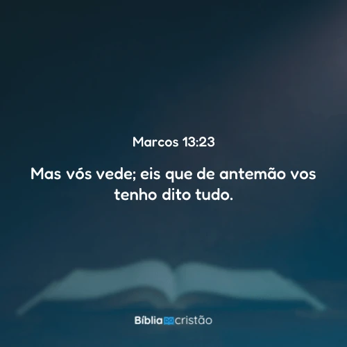 Marcos 13:23