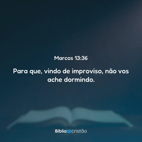 Marcos 13:36