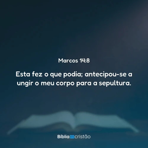 Marcos 14:8