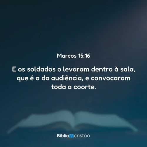 Marcos 15:16