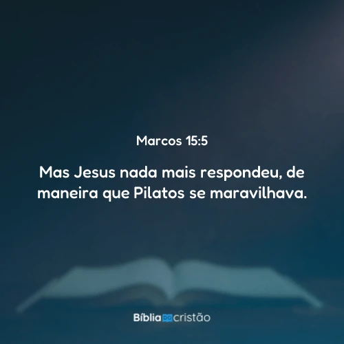 Marcos 15:5