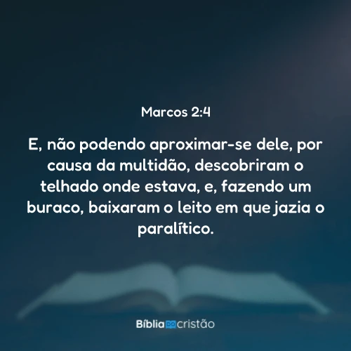 Marcos 2:4