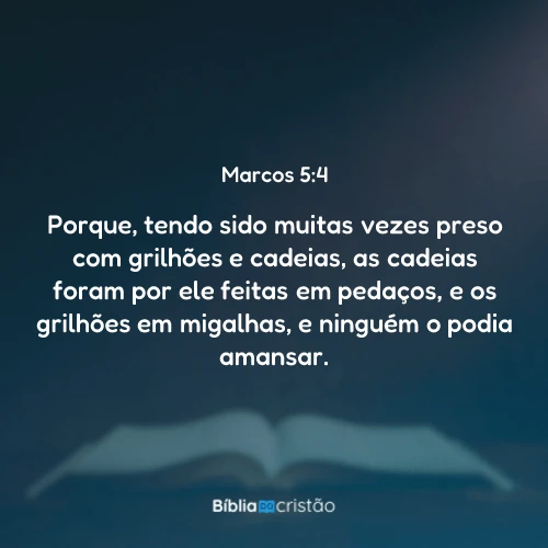 Marcos 5:4