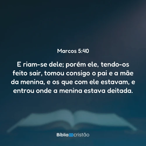 Marcos 5:40